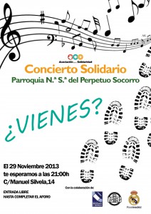 Cartel concierto solidario PS 2013