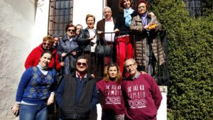 Miembros de AS Granada en el retiro de Cuaresma 2017