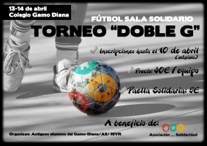 Cartel del Torneo de Fútbol-sala Solidario "Doble G"