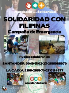 Cartel de la Campaña de Emergencia AS_Solidaridad con Filipinas