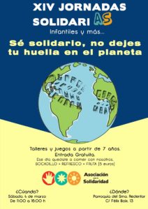 Cartel de las XIV Jornadas Solidarias Infantiles y mÁS